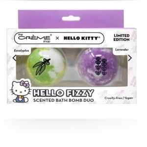 The CREME shop x Hello Kitty scented bath bomb duo